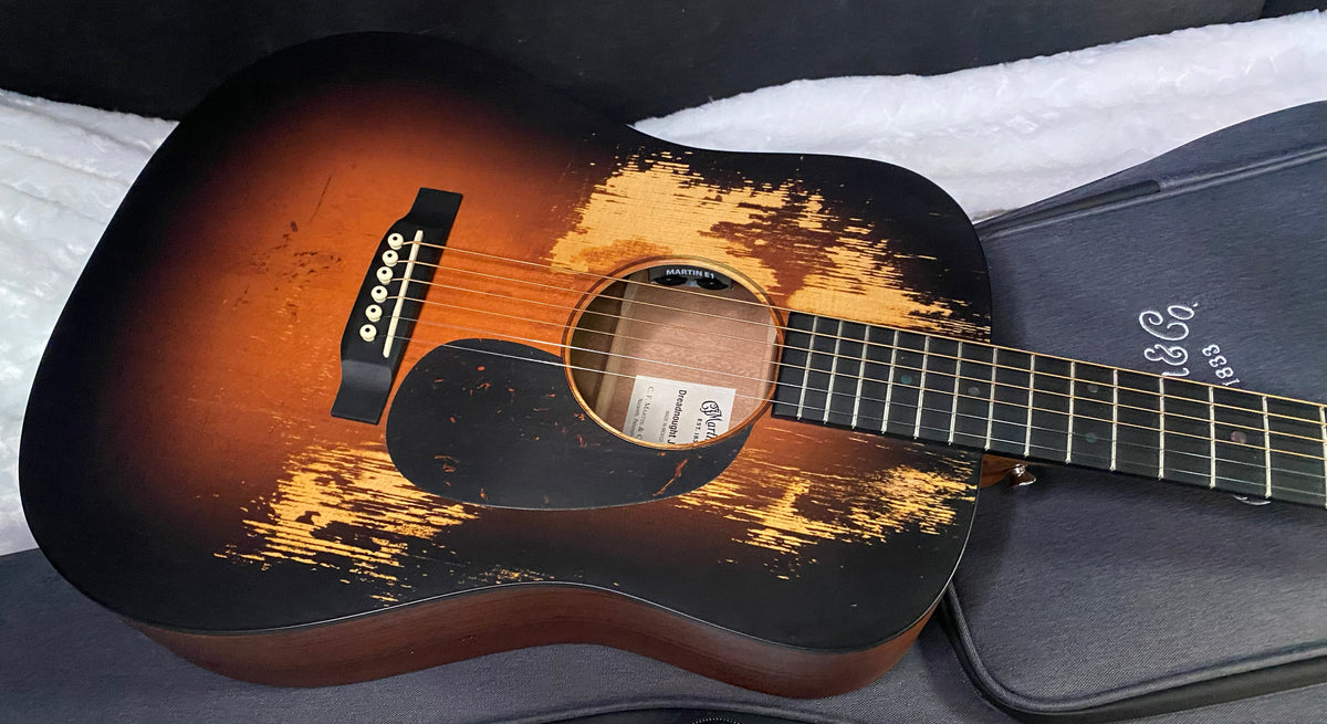 NEW! Martin D Jr-E Street Legend Burst Acoustic-Electric Guitar - Custom Ink - 3.9lbs - Authorized Dealer - G07741