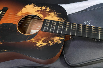 NEW! Martin D Jr-E Street Legend Burst Acoustic-Electric Guitar - Custom Ink - 3.9lbs - Authorized Dealer - G07741