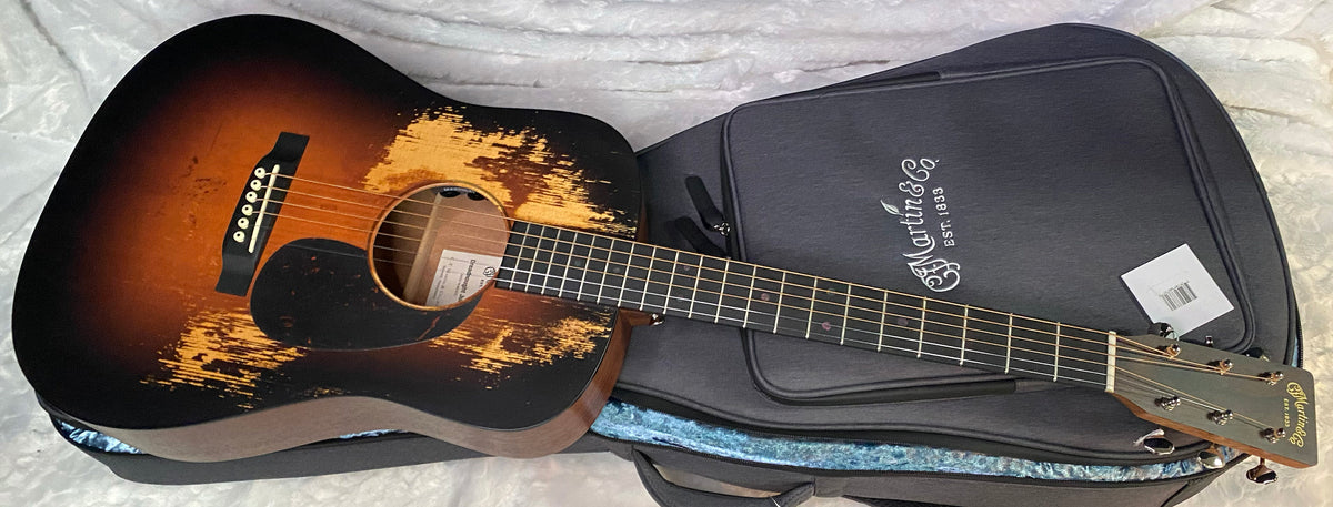 NEW! Martin D Jr-E Street Legend Burst Acoustic-Electric Guitar - Custom Ink - 3.9lbs - Authorized Dealer - G07741