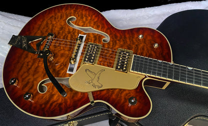 NEW! Gretsch G6136TGQM-59 Limited Edition Quilt Classic Falcon - AAAAA Quilt WOW - Bigsby - Forge Glow - 8.2lbs - Authorized Dealer - G06934 (Copy)
