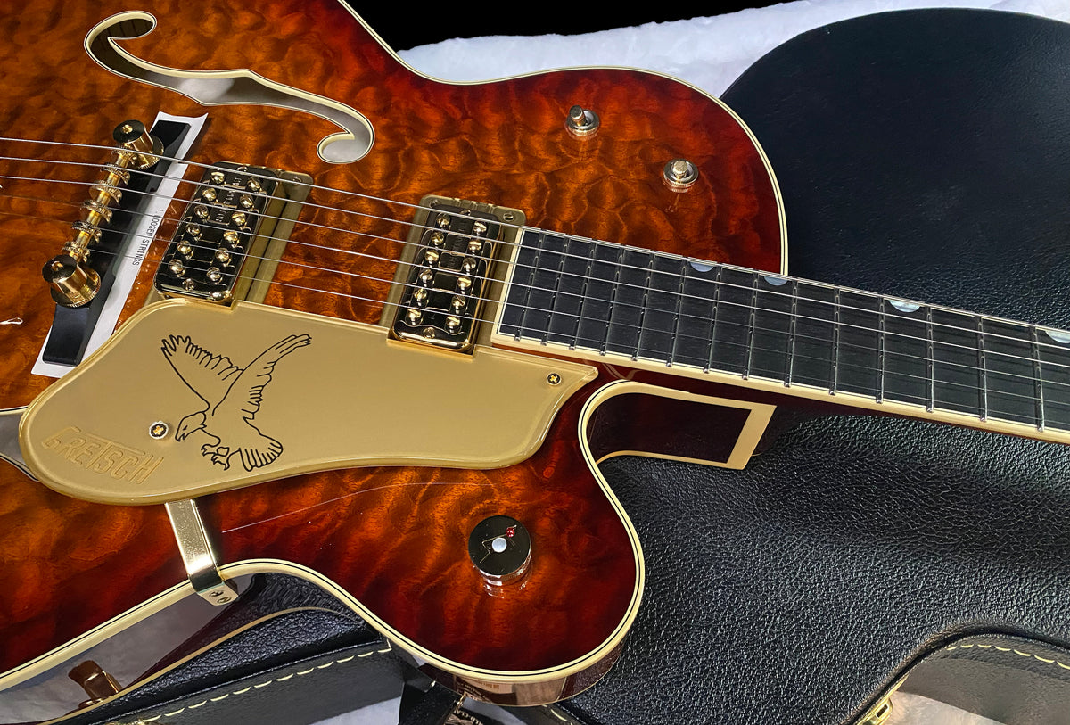NEW! Gretsch G6136TGQM-59 Limited Edition Quilt Classic Falcon - AAAAA Quilt WOW - Bigsby - Forge Glow - 8.2lbs - Authorized Dealer - G06934 (Copy)
