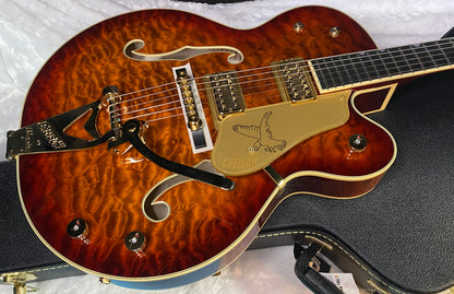 NEW! Gretsch G6136TGQM-59 Limited Edition Quilt Classic Falcon - AAAAA Quilt WOW - Bigsby - Forge Glow - 8.2lbs - Authorized Dealer - G06934 (Copy)