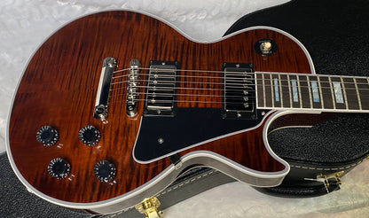 NEW! Gibson Dealer Select Custom Shop Les Paul Custom - Hand Picked AAA Figured Flame Top - Root Beer / Walnut Finish - Authorized Dealer - 8.6 lbs - G07009