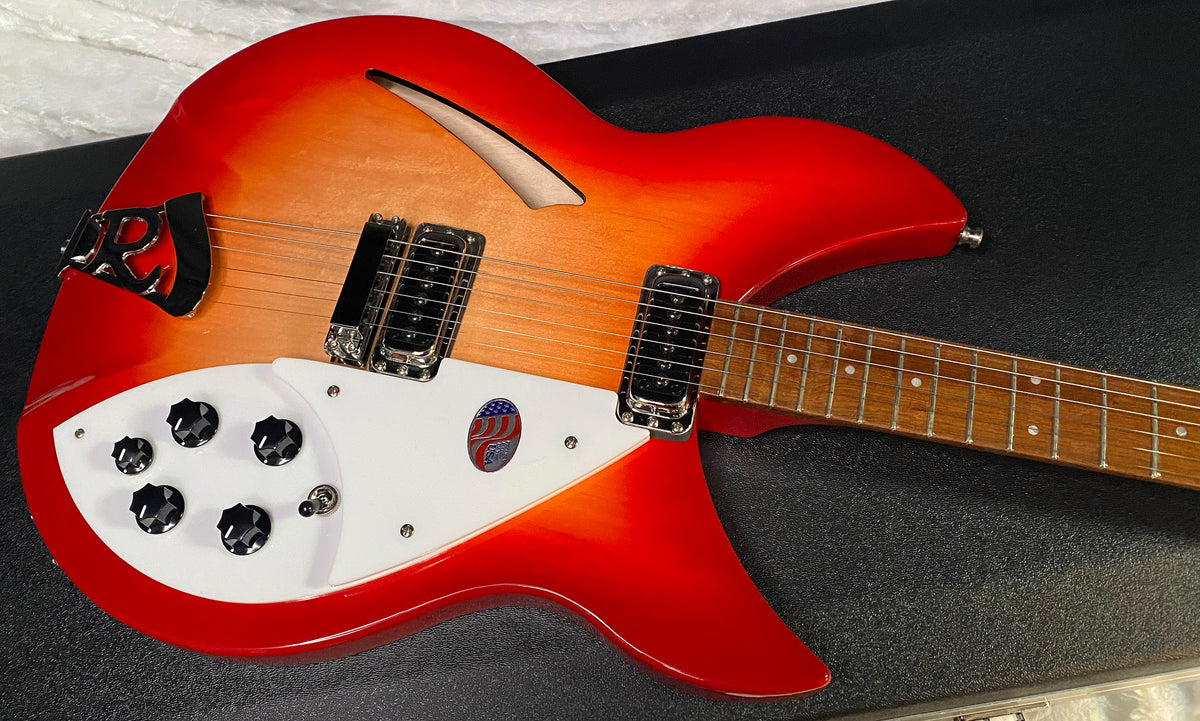 NEW! Rickenbacker 330 Fire Glo FG Fireglo - Semi Hollow Electric Guitar - Authorized Dealer - 7.4 lbs - G07727