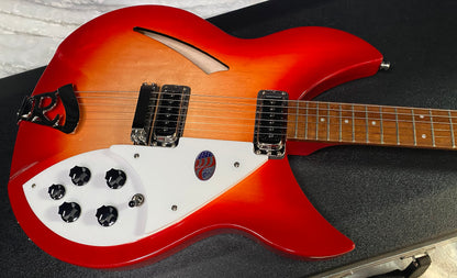 NEW! Rickenbacker 330 Fire Glo FG Fireglo - Semi Hollow Electric Guitar - Authorized Dealer - 7.4 lbs - G07727