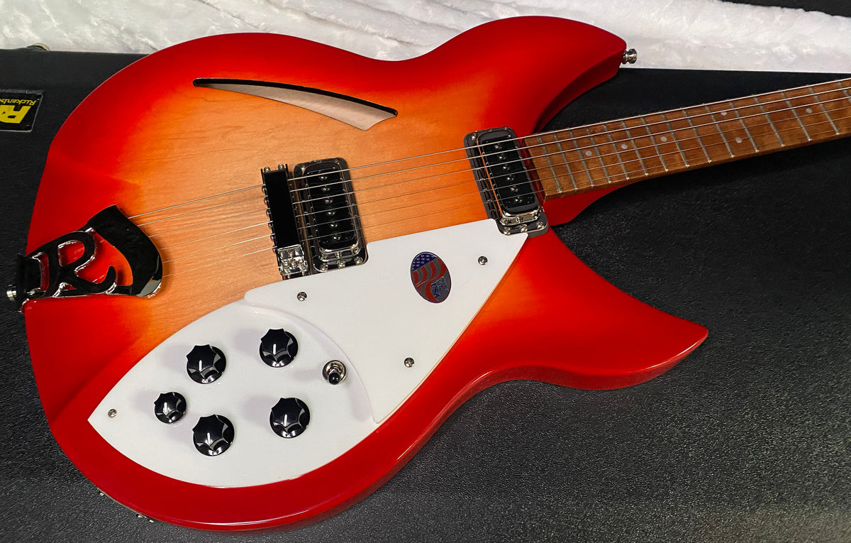 NEW! Rickenbacker 330 Fire Glo FG Fireglo - Semi Hollow Electric Guitar - Authorized Dealer - 7.4 lbs - G07727