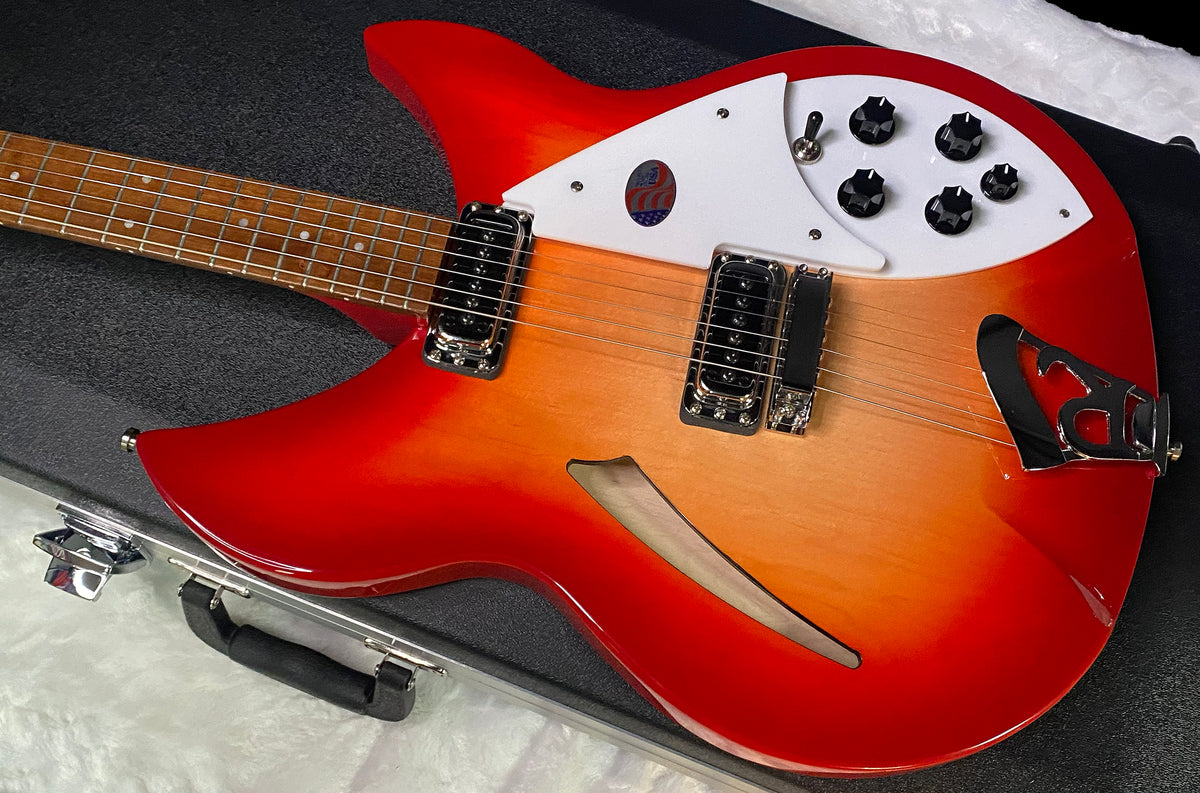 NEW! Rickenbacker 330 Fire Glo FG Fireglo - Semi Hollow Electric Guitar - Authorized Dealer - 7.4 lbs - G07727