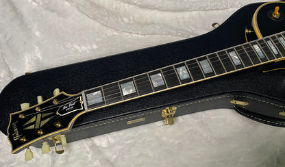 NEW! Gibson Custom Shop Historic 3-Pickup '57 Les Paul Custom Black Beauty - Left Handed - Ebony VOS - Authorized Dealer - 9.9lbs - G06338