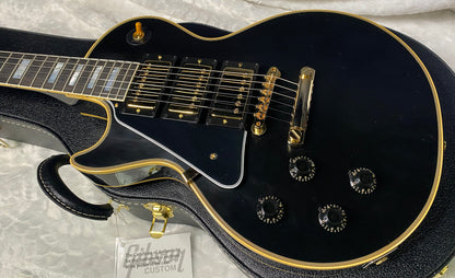NEW! Gibson Custom Shop Historic 3-Pickup '57 Les Paul Custom Black Beauty - Left Handed - Ebony VOS - Authorized Dealer - 9.9lbs - G06338
