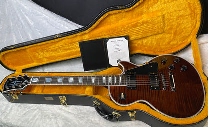 NEW! Gibson Dealer Select Custom Shop Les Paul Custom - Hand Picked AAA Figured Flame Top - Root Beer / Walnut Finish - Authorized Dealer - 8.6 lbs - G07009