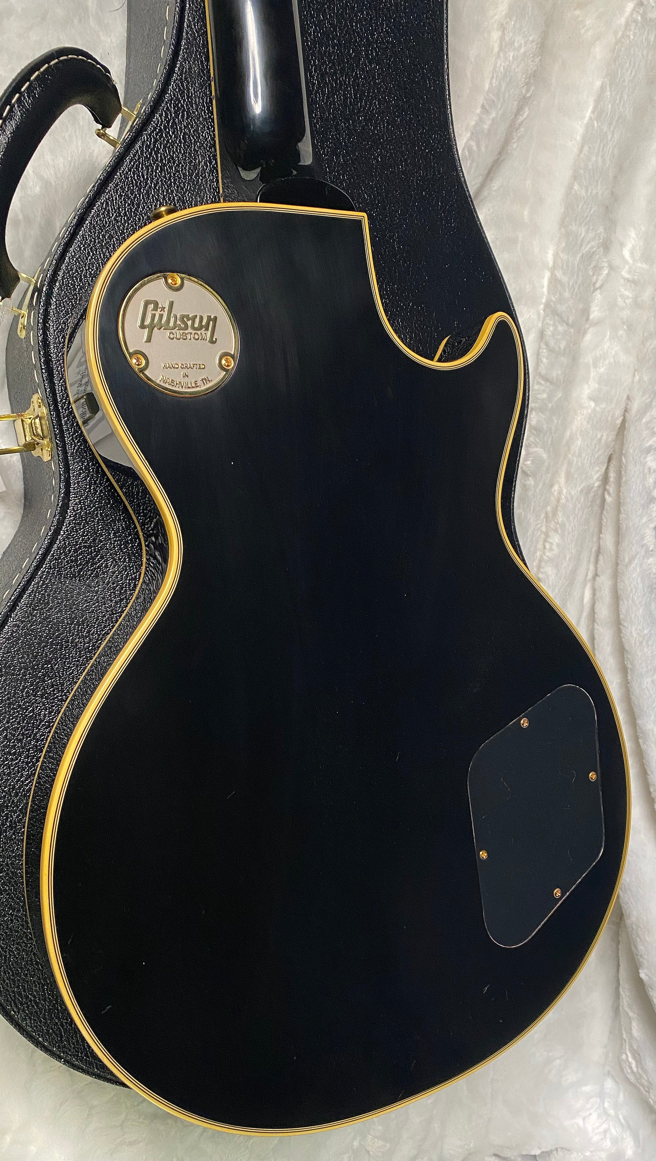 NEW! Gibson Custom Shop Historic 3-Pickup '57 Les Paul Custom Black Beauty - Left Handed - Ebony VOS - Authorized Dealer - 9.9lbs - G06338