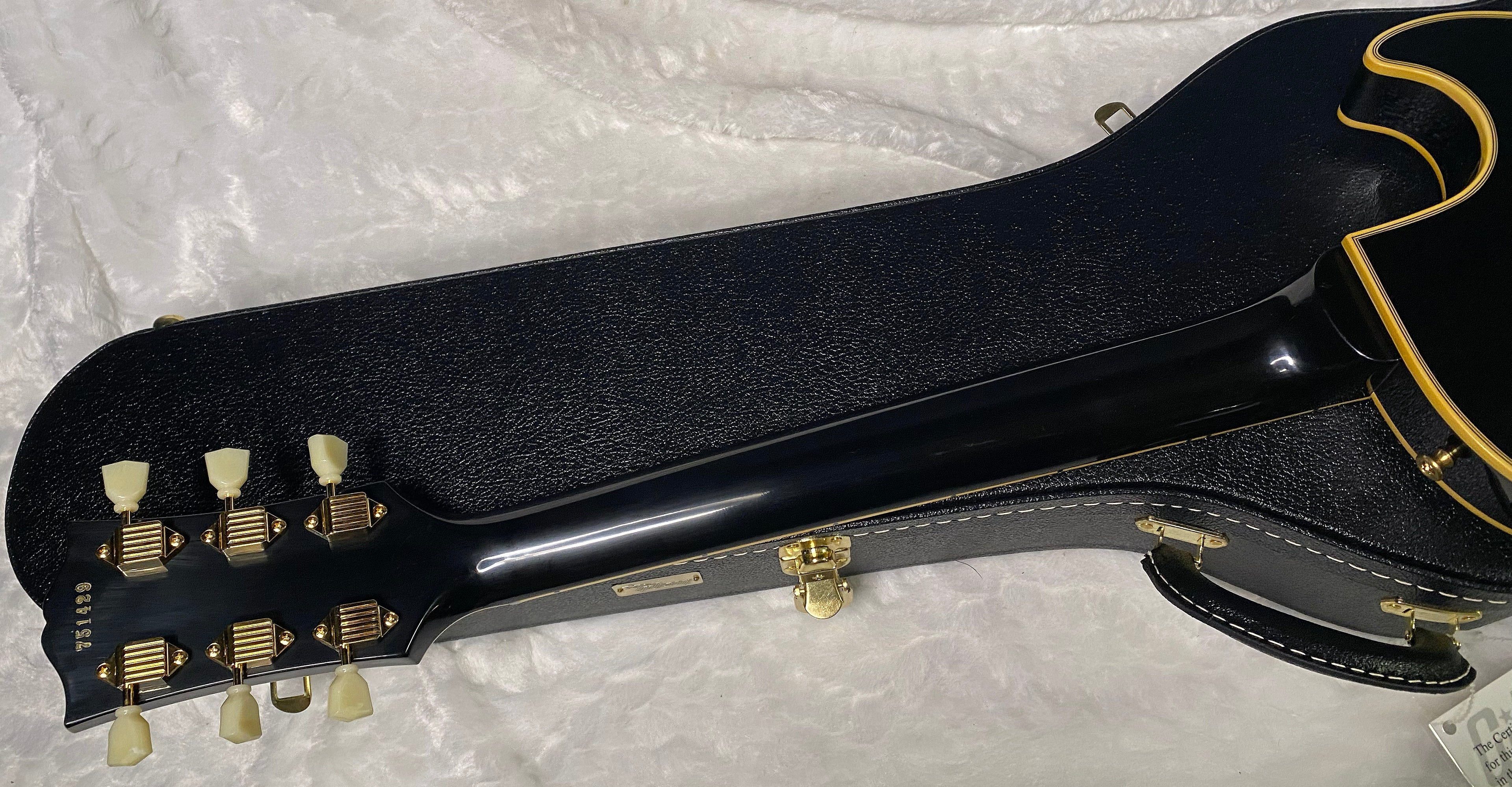 NEW! Gibson Custom Shop Historic 3-Pickup '57 Les Paul Custom Black Beauty - Left Handed - Ebony VOS - Authorized Dealer - 9.9lbs - G06338