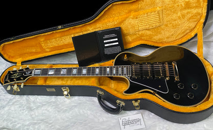 NEW! Gibson Custom Shop Historic 3-Pickup '57 Les Paul Custom Black Beauty - Left Handed - Ebony VOS - Authorized Dealer - 9.9lbs - G06338