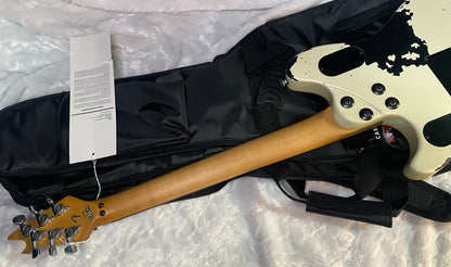 NEW ! EVH  Limited Edition Wolfgang Special Striped Series, Ebony Fingerboard, Distressed Ivory - 7lbs - Authorized Dealer - G07649
