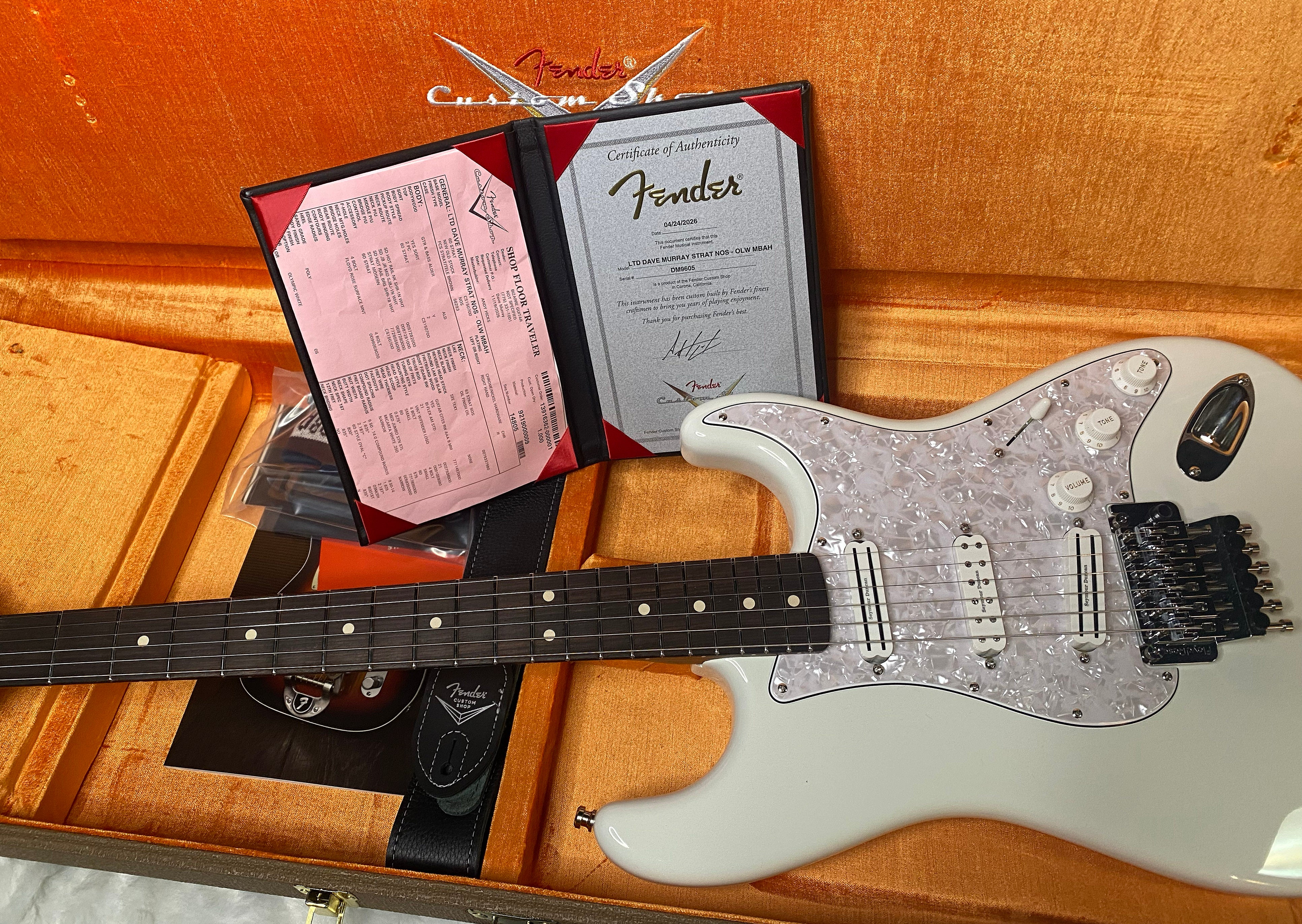 NEW! Fender Dave Murray Stratocaster Masterbuilt Andy Hicks - Iron Maiden - 8.2 lbs - Authorized Dealer - In-Stock! G07020