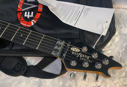 NEW ! EVH  Limited Edition Wolfgang Special Striped Series, Ebony Fingerboard, Distressed Ivory - 7lbs - Authorized Dealer - G07651