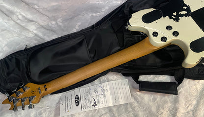 NEW ! EVH  Limited Edition Wolfgang Special Striped Series, Ebony Fingerboard, Distressed Ivory - 7lbs - Authorized Dealer - G07651