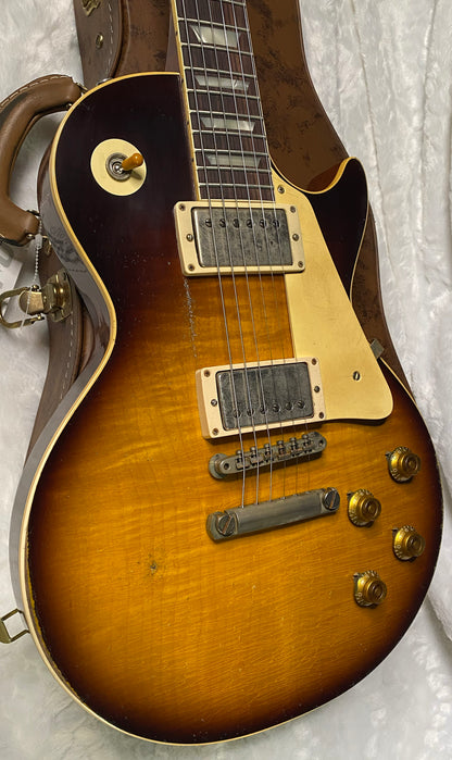 NEW! Gibson Custom 1959 Les Paul Standard Resissue Electric Guitar - Beauty of the Burst #58, Heavy Aged - Authorized Dealer - 8.55lbs - G06329