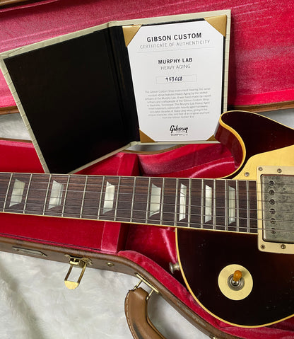 NEW! Gibson Custom 1959 Les Paul Standard Resissue Electric Guitar - Beauty of the Burst #58, Heavy Aged - Authorized Dealer - 8.55lbs - G06329