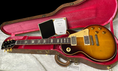 NEW! Gibson Custom 1959 Les Paul Standard Resissue Electric Guitar - Beauty of the Burst #58, Heavy Aged - Authorized Dealer - 8.55lbs - G06329