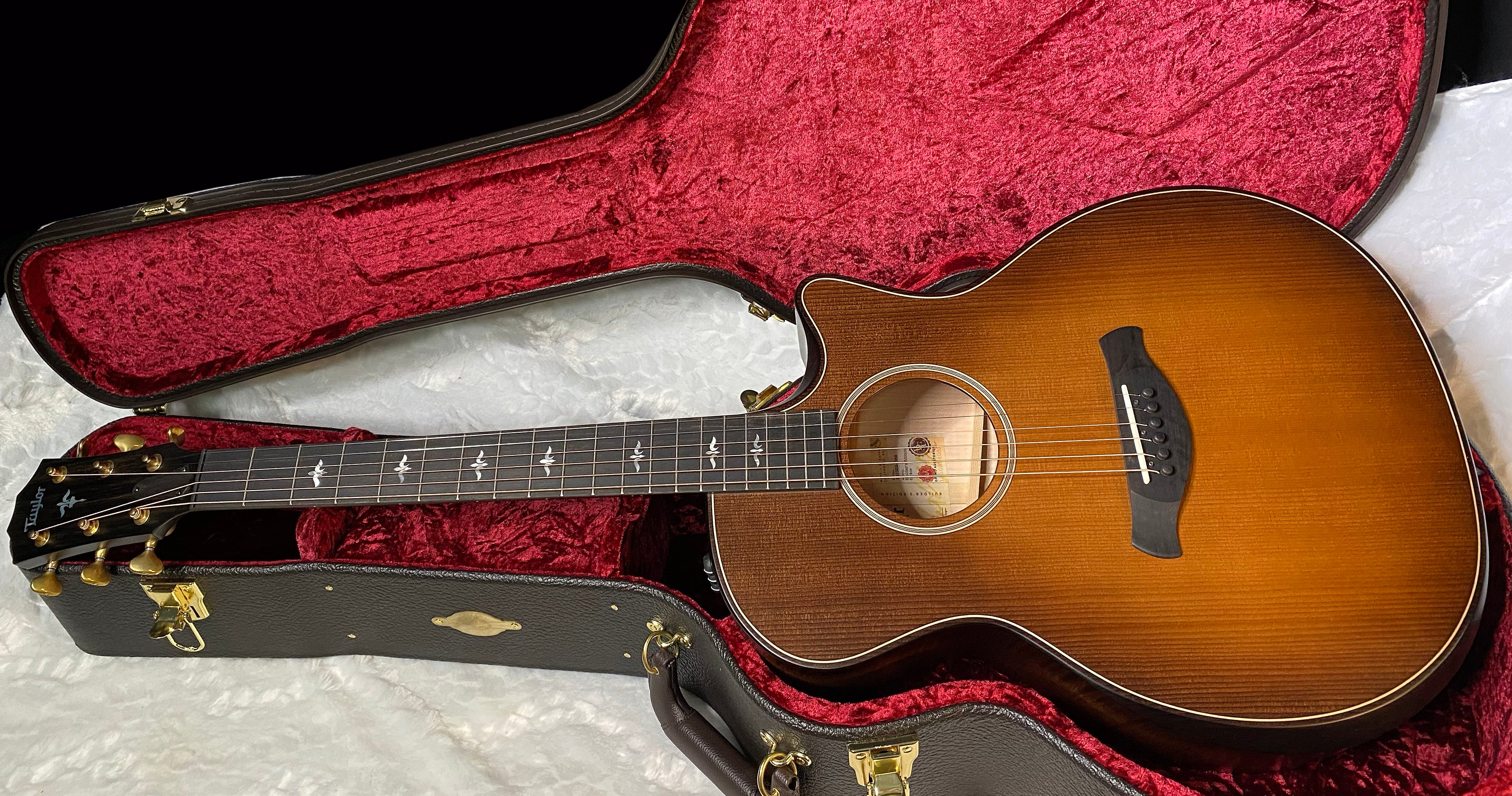 NEW! Taylor Builder's Edition 614ce - Acoustic Electric Guitar - Wild Honey Burst - 4.7 lbs - Authorized Dealer - G05574