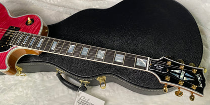 NEW! Gibson Dealer Select Custom Shop Les Paul Custom AAA Figured Top - Transparent Pink - Authorized Dealer - WOW! 8.8 lbs - G06328