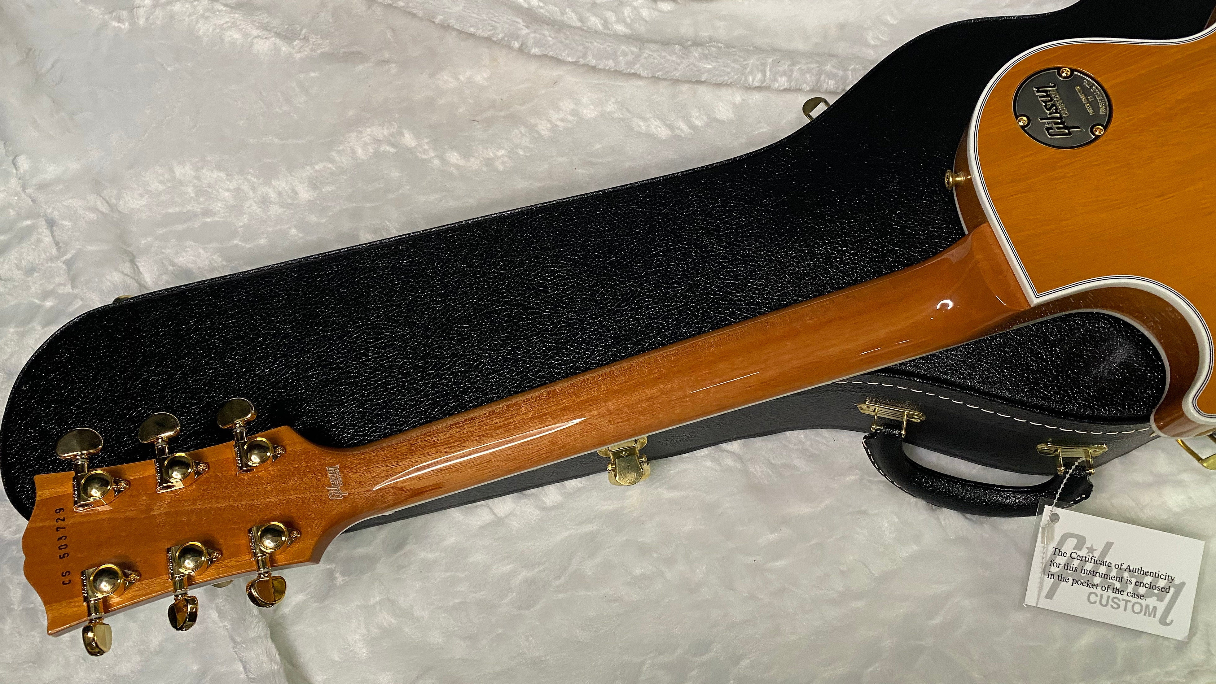 NEW! Gibson Dealer Select Custom Shop Les Paul Custom AAA Figured Top - Transparent Pink - Authorized Dealer - WOW! 8.8 lbs - G06328