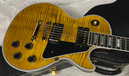 NEW! Gibson Dealer Select Custom Shop Les Paul Custom AAA Figured Flame Top - Green Tiger - Authorized Dealer - WOW! 8.4 lbs - G06343