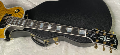 NEW! Gibson Dealer Select Custom Shop Les Paul Custom AAA Figured Flame Top - Green Tiger - Authorized Dealer - WOW! 8.4 lbs - G06343