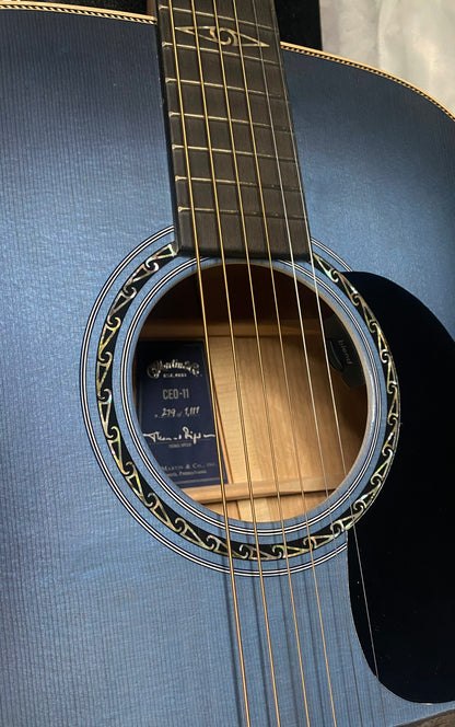 NEW! Martin CEO-11 Acoustic-Electric Guitar - New Horizons Blue Burst - Authorized Dealer - 4.6lbs - G07748