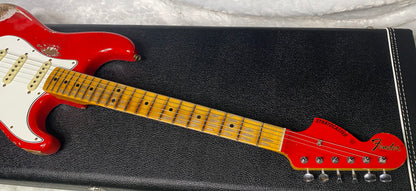 NEW! Fender Custom Shop Special Run '69 Stratocaster Heavy Relic - Handwound P/U's - Aged Ferrari Red - Reverse Headstock - 7.9lbs - Authorized Dealer - One OFF! SUPER RARE! G07043