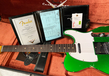NEW! Fender Custom Shop SR25 Telecaster Pro Relic - Candy Apple Green - Handwound Twisted Tele Pick-Ups - Authorized Dealer - 7.5lbs - G07749