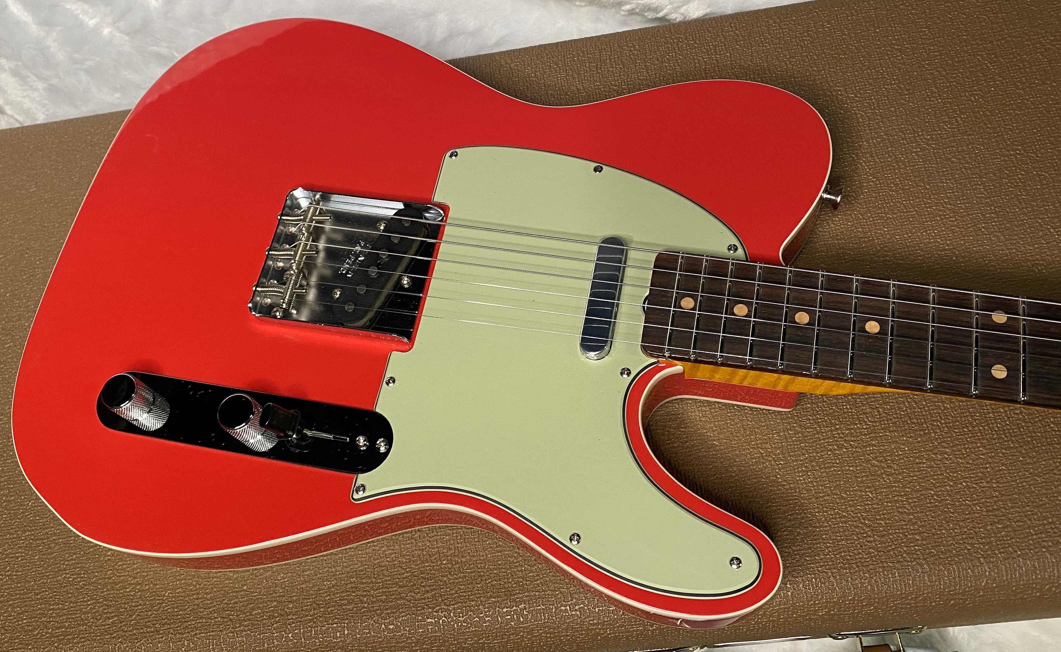 NEW! Fender Custom Shop Flamethrower Telecaster Custom - NOS - Modern Specs - Texas Special Pick-Ups - AAAA Flamed Neck - Fiesta Red - Authorized Dealer - 7.7lbs - G07041