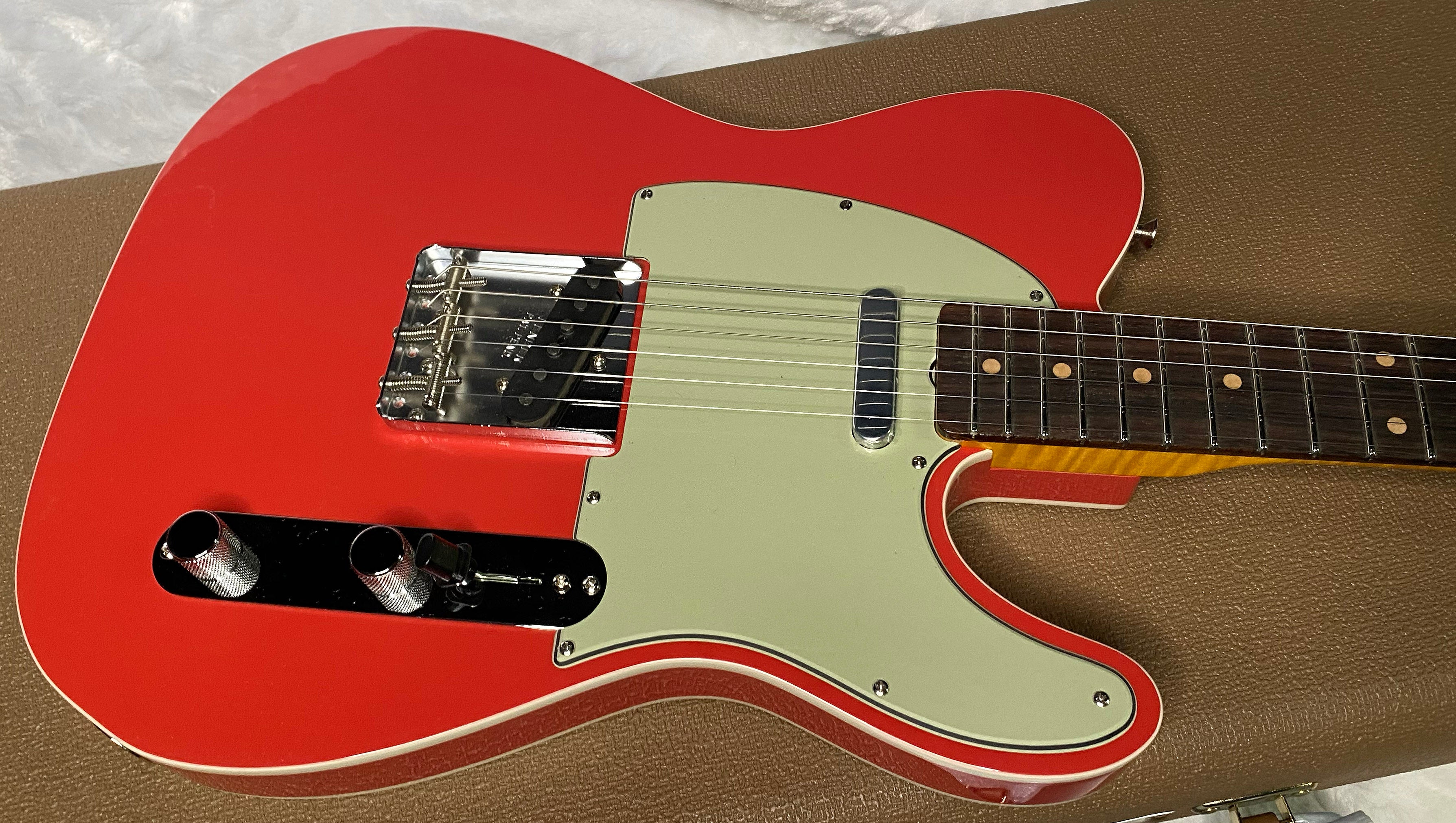 NEW! Fender Custom Shop Flamethrower Telecaster Custom - NOS - Modern Specs - Texas Special Pick-Ups - AAAA Flamed Neck - Fiesta Red - Authorized Dealer - 7.7lbs - G07041