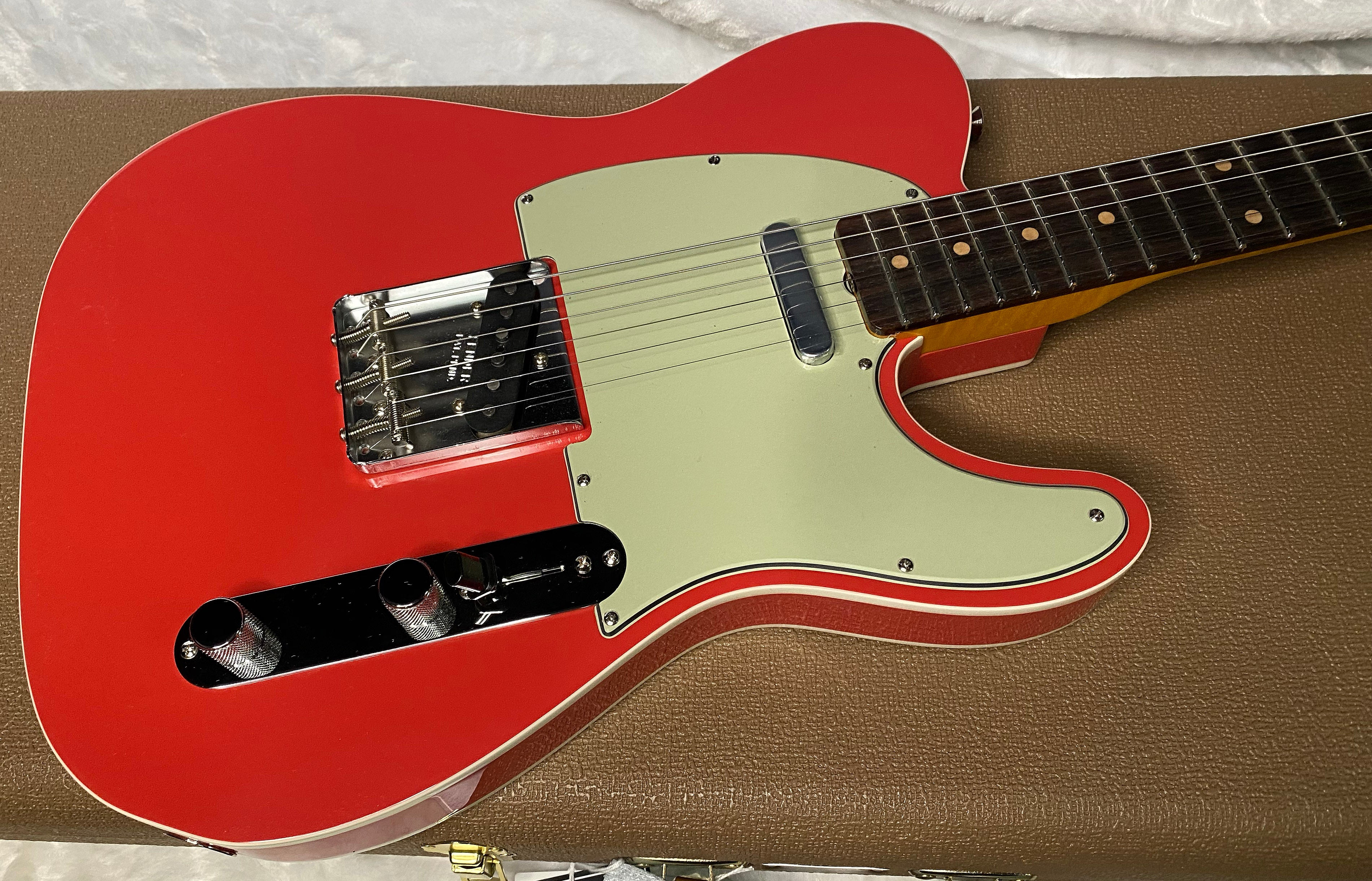 NEW! Fender Custom Shop Flamethrower Telecaster Custom - NOS - Modern Specs - Texas Special Pick-Ups - AAAA Flamed Neck - Fiesta Red - Authorized Dealer - 7.7lbs - G07041