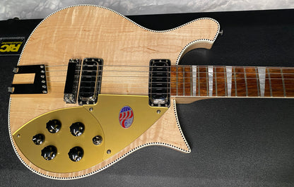 NEW ! Rickenbacker 660 Electric Guitar - Maple Glo - 7.4 lbs - Authorized Dealer - In-Stock! G07750