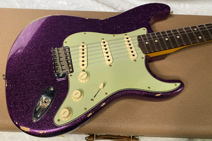 NEW! Fender Custom Shop 1960 Stratocaster Relic - Magenta Sparkle - Matching Peg Head - Handwound Pick-Ups - 7.9 lbs - Authorized Dealer - G07040