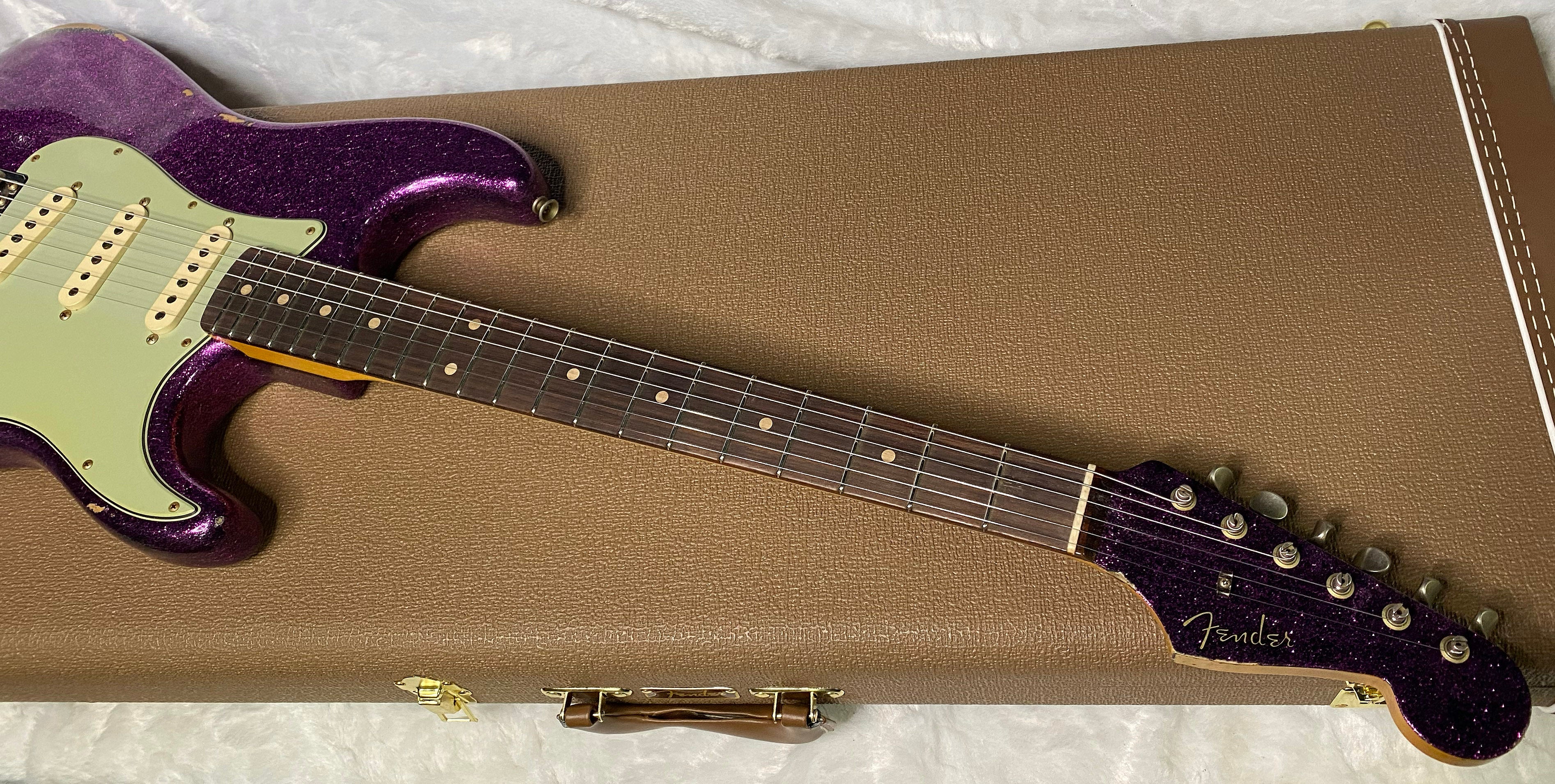 NEW! Fender Custom Shop 1960 Stratocaster Relic - Magenta Sparkle - Matching Peg Head - Handwound Pick-Ups - 7.9 lbs - Authorized Dealer - G07040