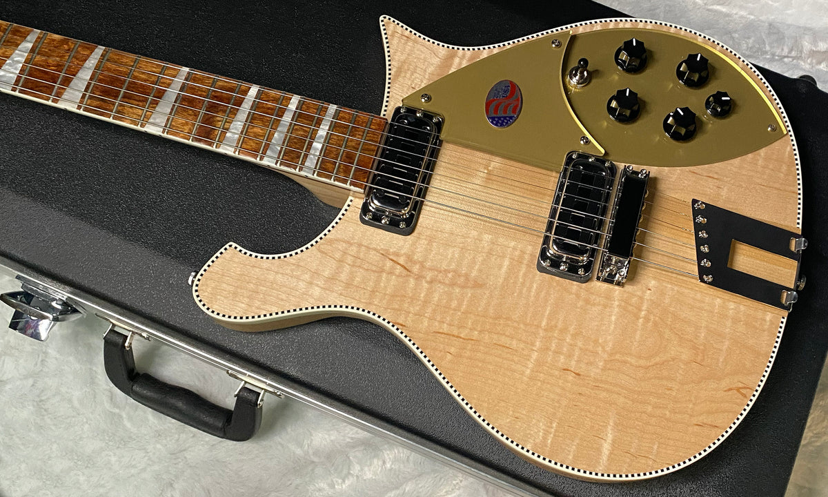 NEW ! Rickenbacker 660 Electric Guitar - Maple Glo - 7.4 lbs - Authorized Dealer - In-Stock! G07750