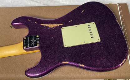 NEW! Fender Custom Shop 1960 Stratocaster Relic - Magenta Sparkle - Matching Peg Head - Handwound Pick-Ups - 7.9 lbs - Authorized Dealer - G07040