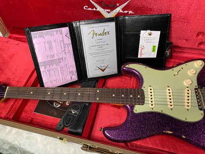 NEW! Fender Custom Shop 1960 Stratocaster Relic - Magenta Sparkle - Matching Peg Head - Handwound Pick-Ups - 7.9 lbs - Authorized Dealer - G07040