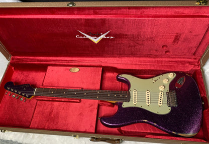 NEW! Fender Custom Shop 1960 Stratocaster Relic - Magenta Sparkle - Matching Peg Head - Handwound Pick-Ups - 7.9 lbs - Authorized Dealer - G07040