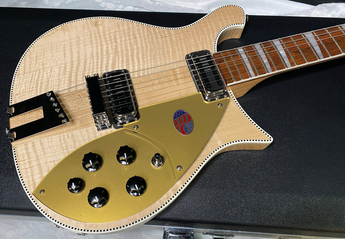NEW ! Rickenbacker 660 Electric Guitar - Maple Glo - 7 lbs - Authorized Dealer - In-Stock! G07751