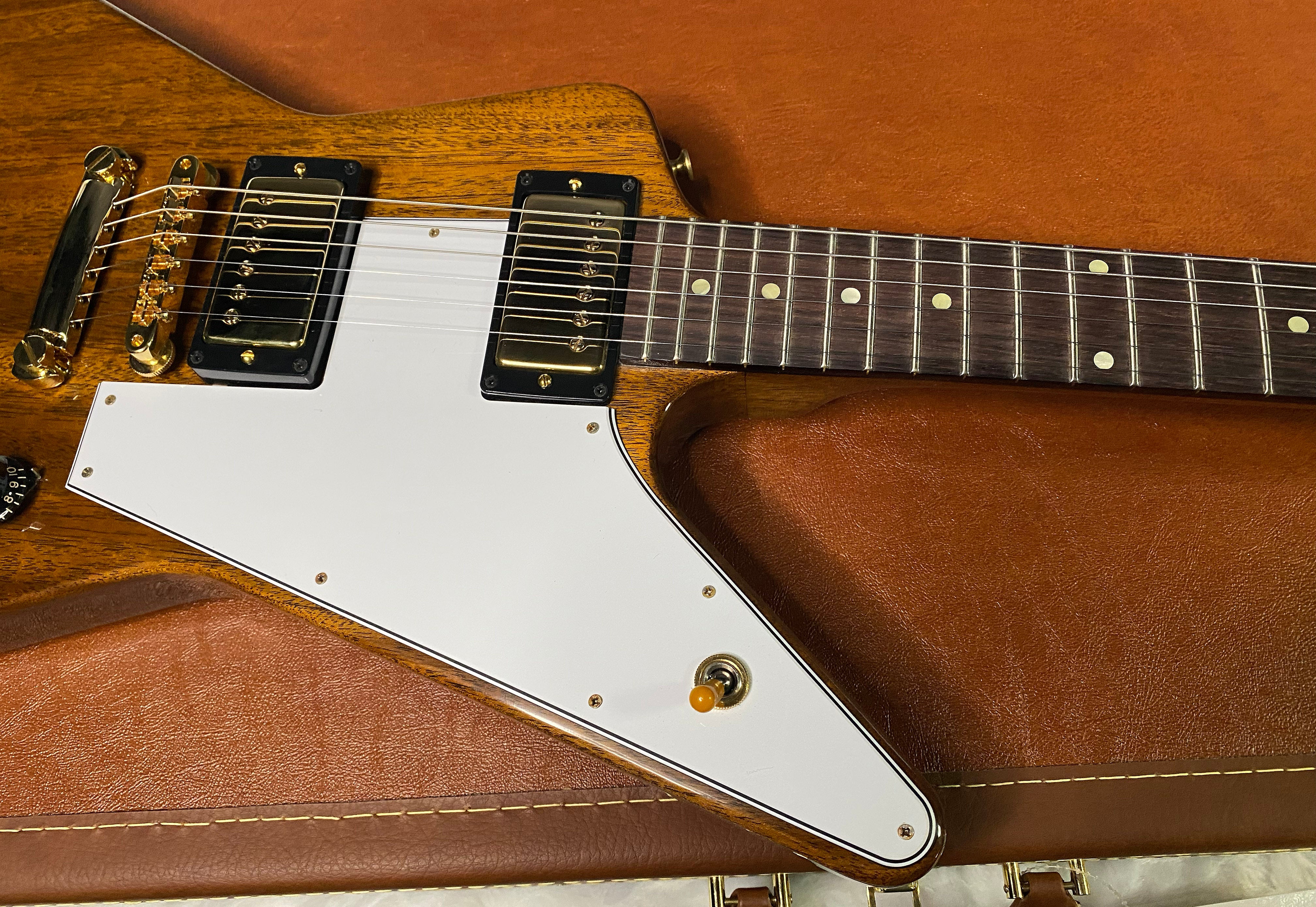 NEW! Gibson Custom 1958 Mahogany Explorer Reissue Electric Guitar - Antique Natural, VOS - Authorized Dealer - Only 8.2lbs - G06325