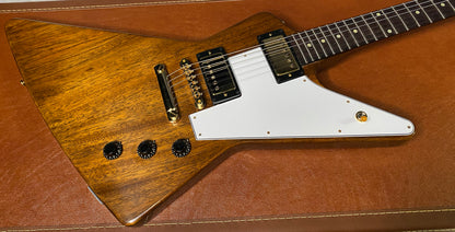 NEW! Gibson Custom 1958 Mahogany Explorer Reissue Electric Guitar - Antique Natural, VOS - Authorized Dealer - Only 8.2lbs - G06325