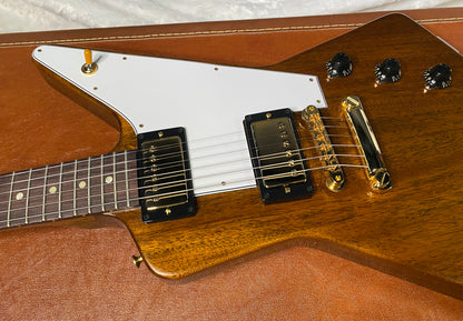 NEW! Gibson Custom 1958 Mahogany Explorer Reissue Electric Guitar - Antique Natural, VOS - Authorized Dealer - Only 8.2lbs - G06325