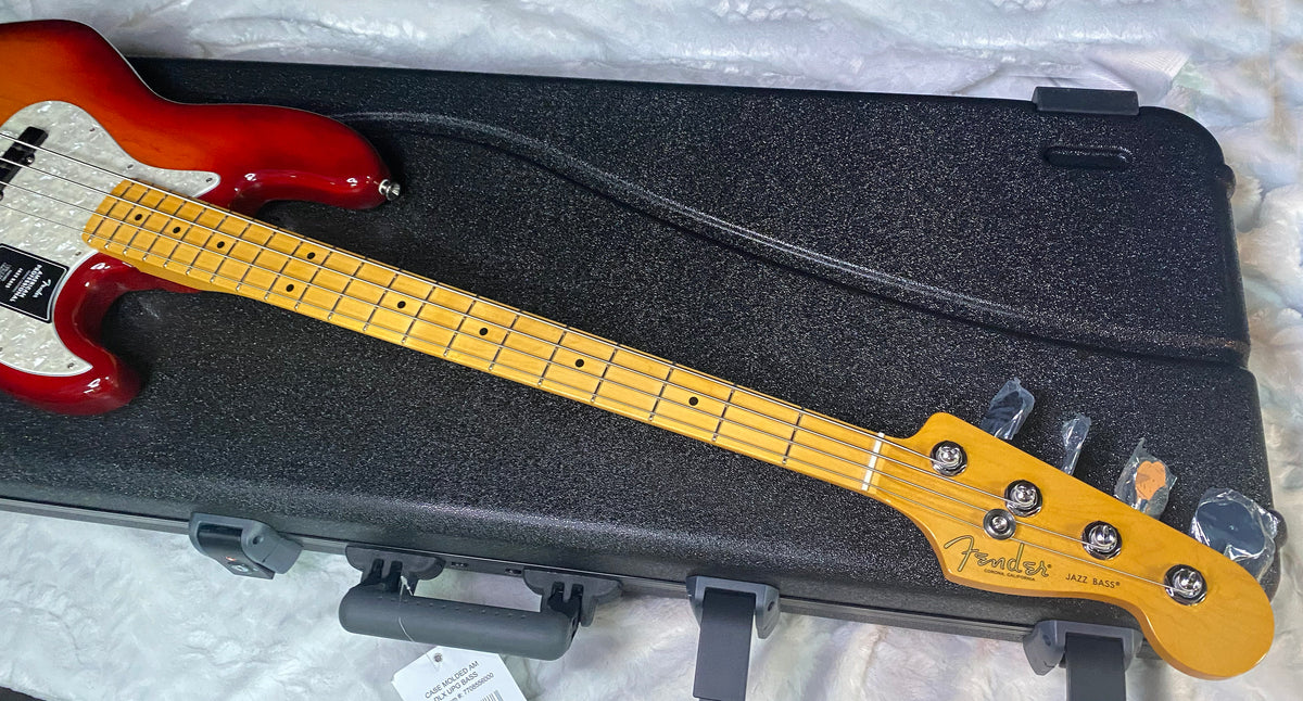 NEW ! Fender American Professional Jazz Bass Maple Fingerboard - Ash Body - Aged Cherry Burst - Authorized Dealer - In-Stock! G07754