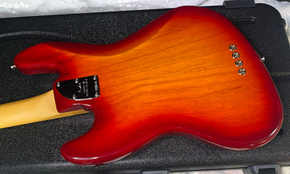 NEW ! Fender American Professional Jazz Bass Maple Fingerboard - Ash Body - Aged Cherry Burst - Authorized Dealer - In-Stock! G07754