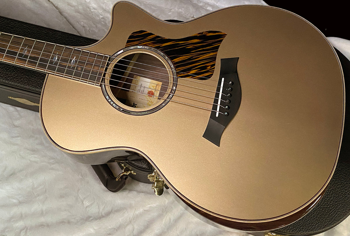 NEW! Taylor Next Generation 814ce Special Edition Acoustic-electric Guitar - Casablanca Beige Metallic - 4.6lbs - Authorized Dealer - G07756