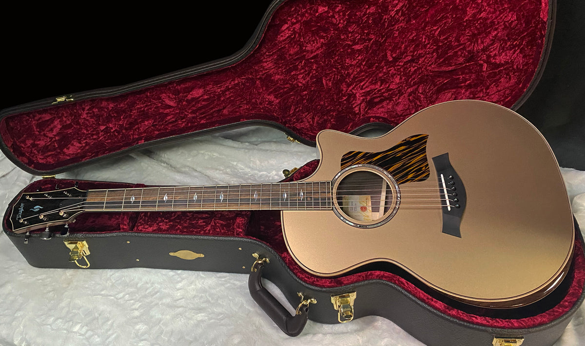 NEW! Taylor Next Generation 814ce Special Edition Acoustic-electric Guitar - Casablanca Beige Metallic - 4.6lbs - Authorized Dealer - G07756